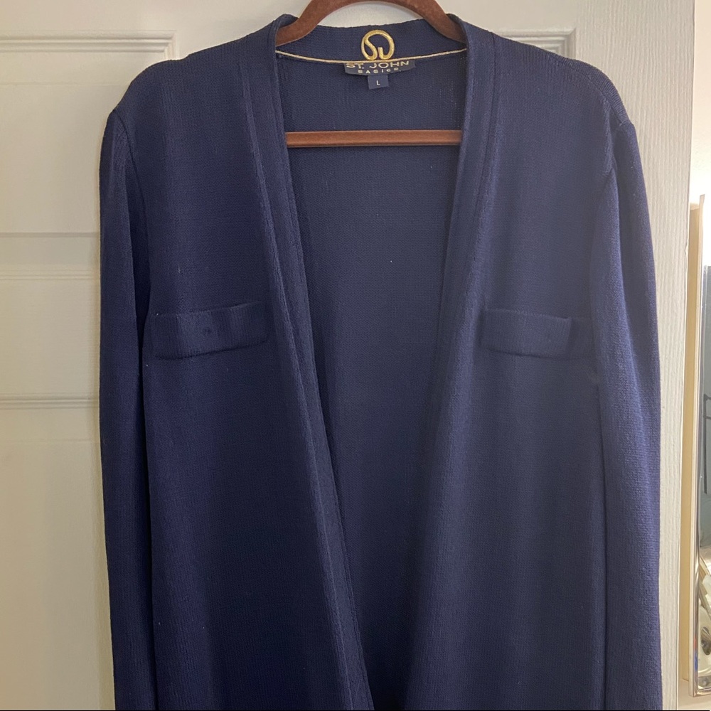 St. John-Classic navy two piece wool outfit